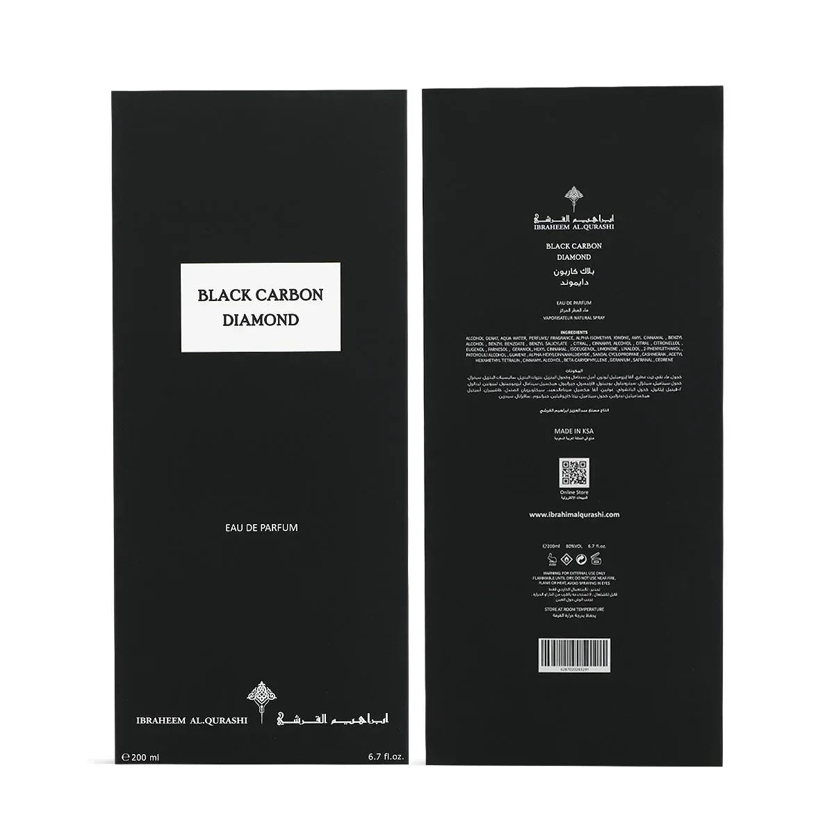 Black Carbon Diamond EDP 150ml - Ibrahim Al Qurashi (IBRAQ) - Fragrance Forte